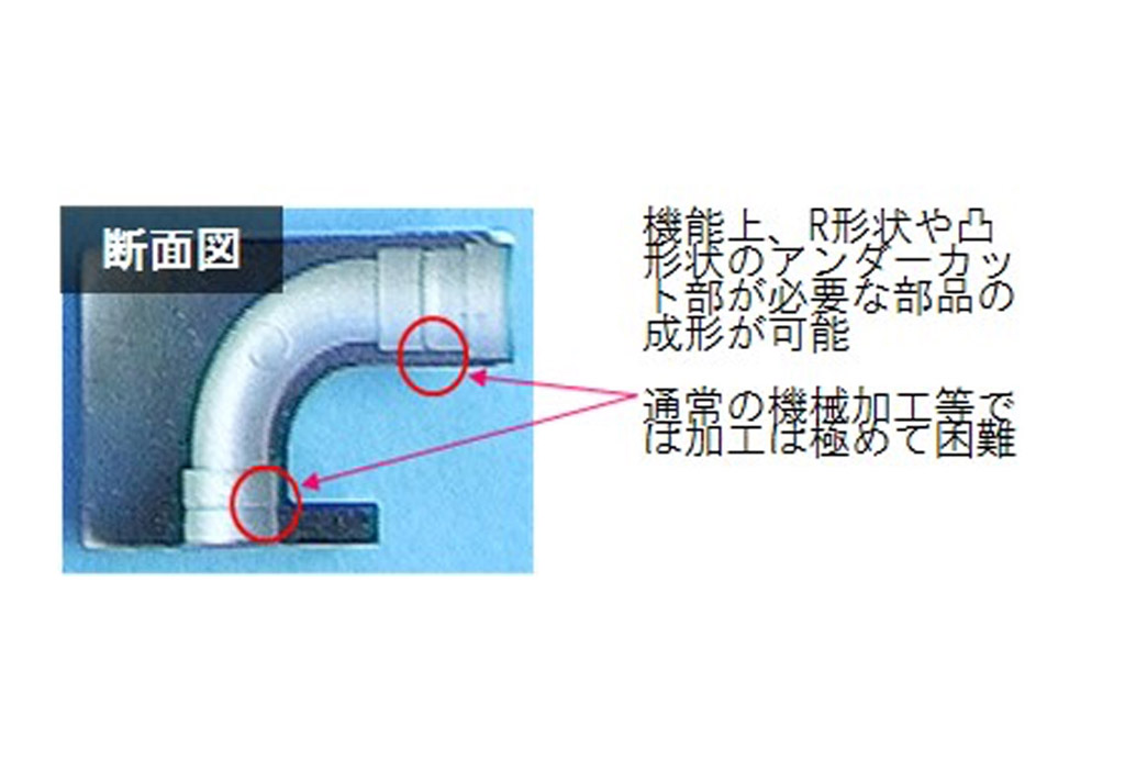 MIM製パイプ部品（R型使用） 02